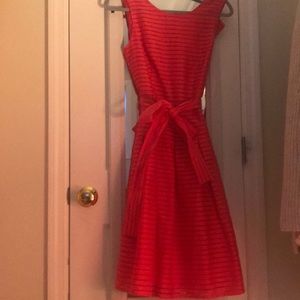 Pink Tommy Hilfiger dress with tie belt